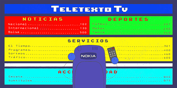 Cacharradas Nokia 3310 y Teletexto