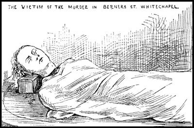 FOTO 6: Elizabeth Stride en "The Pictorial News" el 6 de octubre de 1888. Mortuary drawings